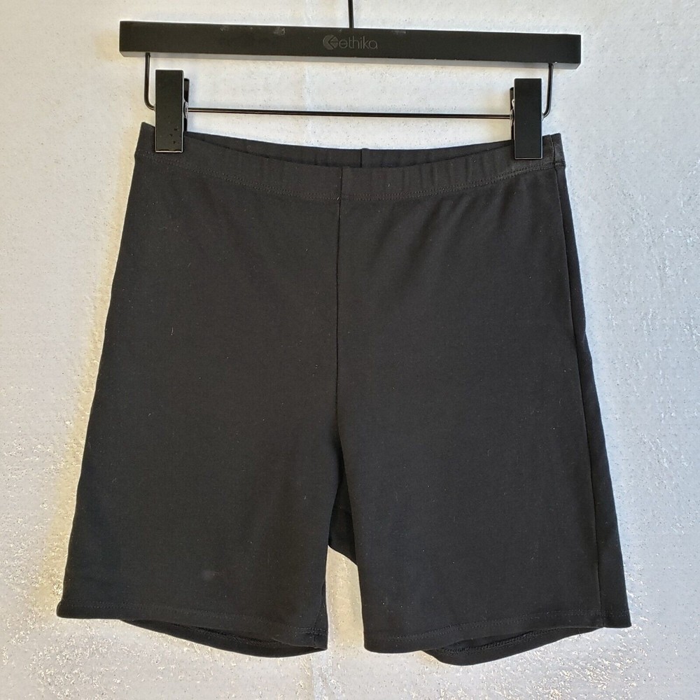 Fashion Nova Biker Shorts Women's Size Small Black Stretch Mid Rise